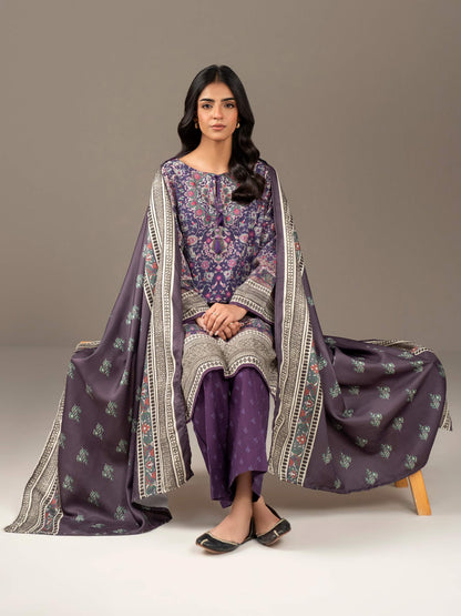 3 Piece Khaddar Suit-Printed (Unstitched)