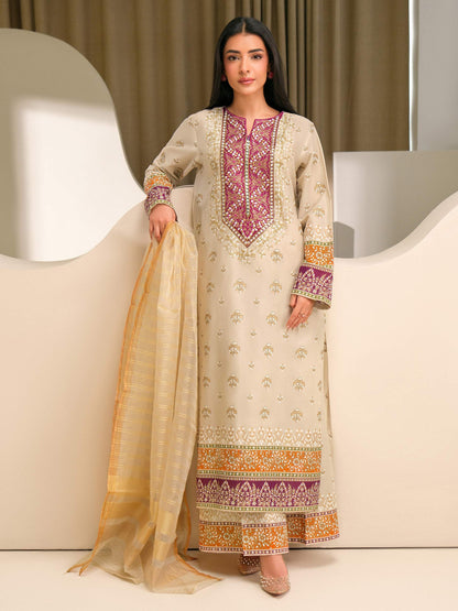 3 Piece Lawn Suit-Embroidered (Unstitched)