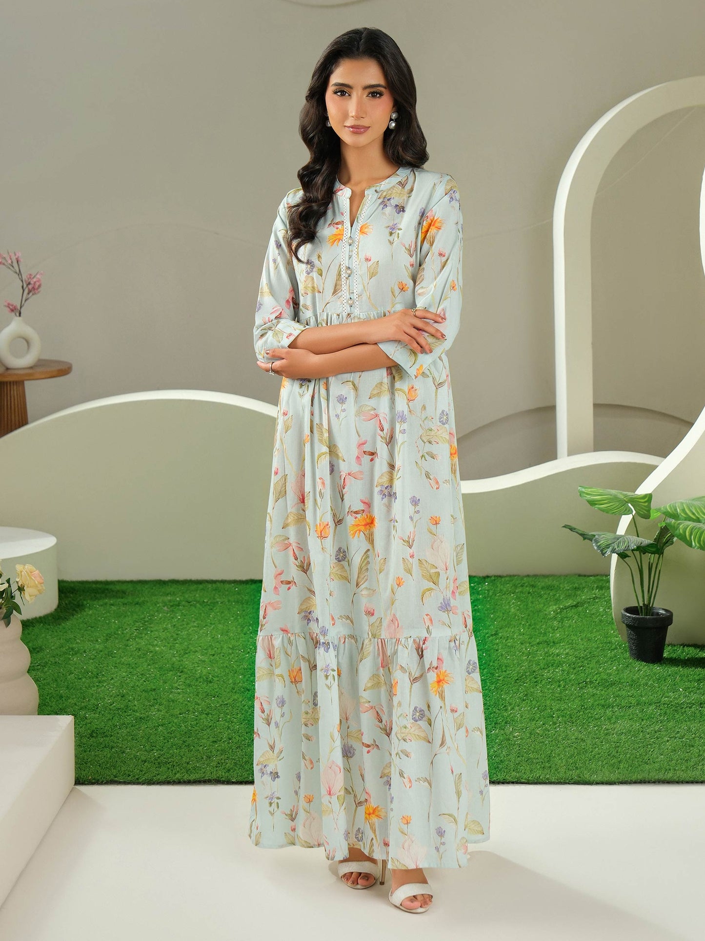 Cambric Shirt-Printed (Unstitched)