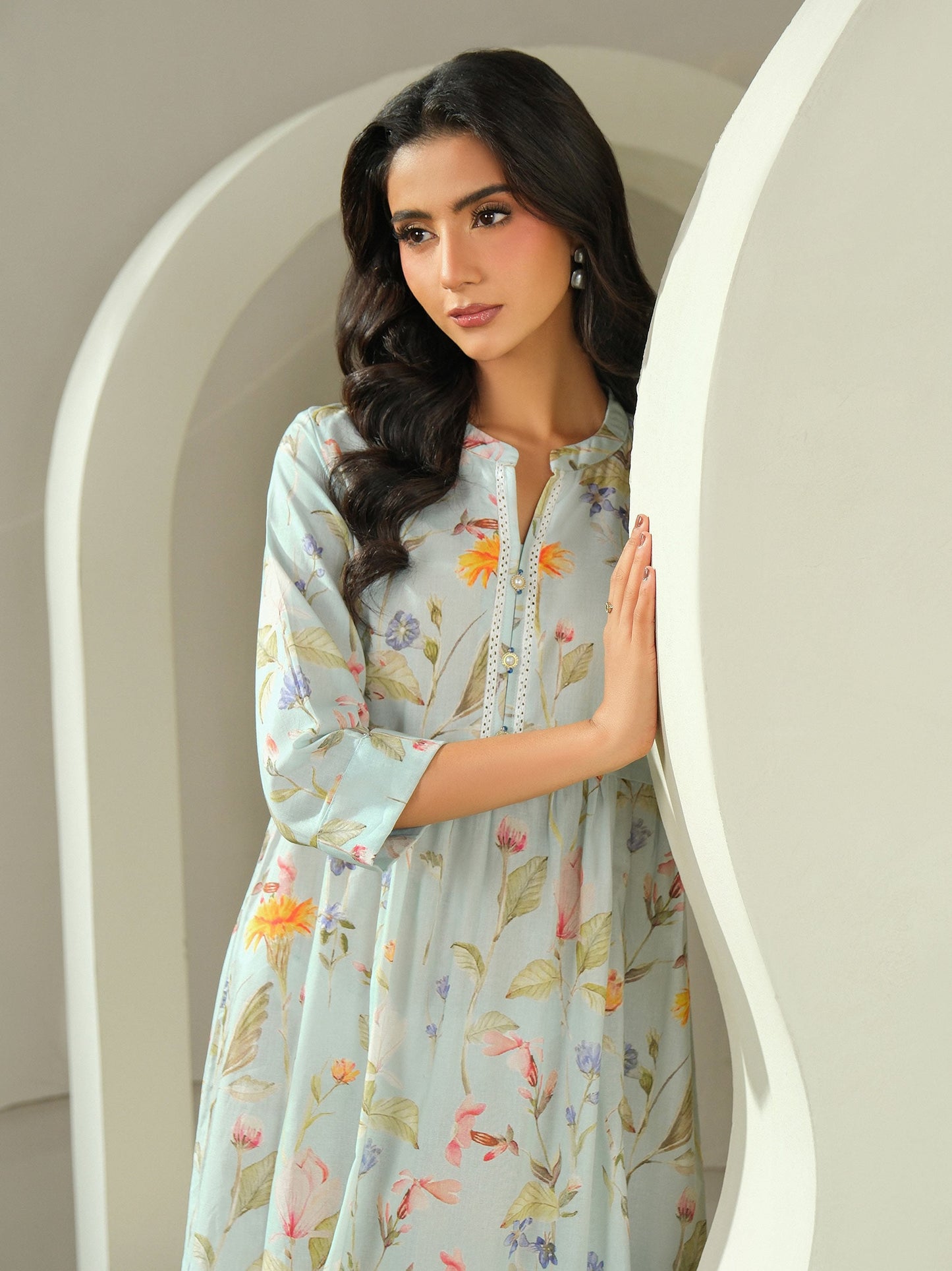 Cambric Shirt-Printed (Unstitched)