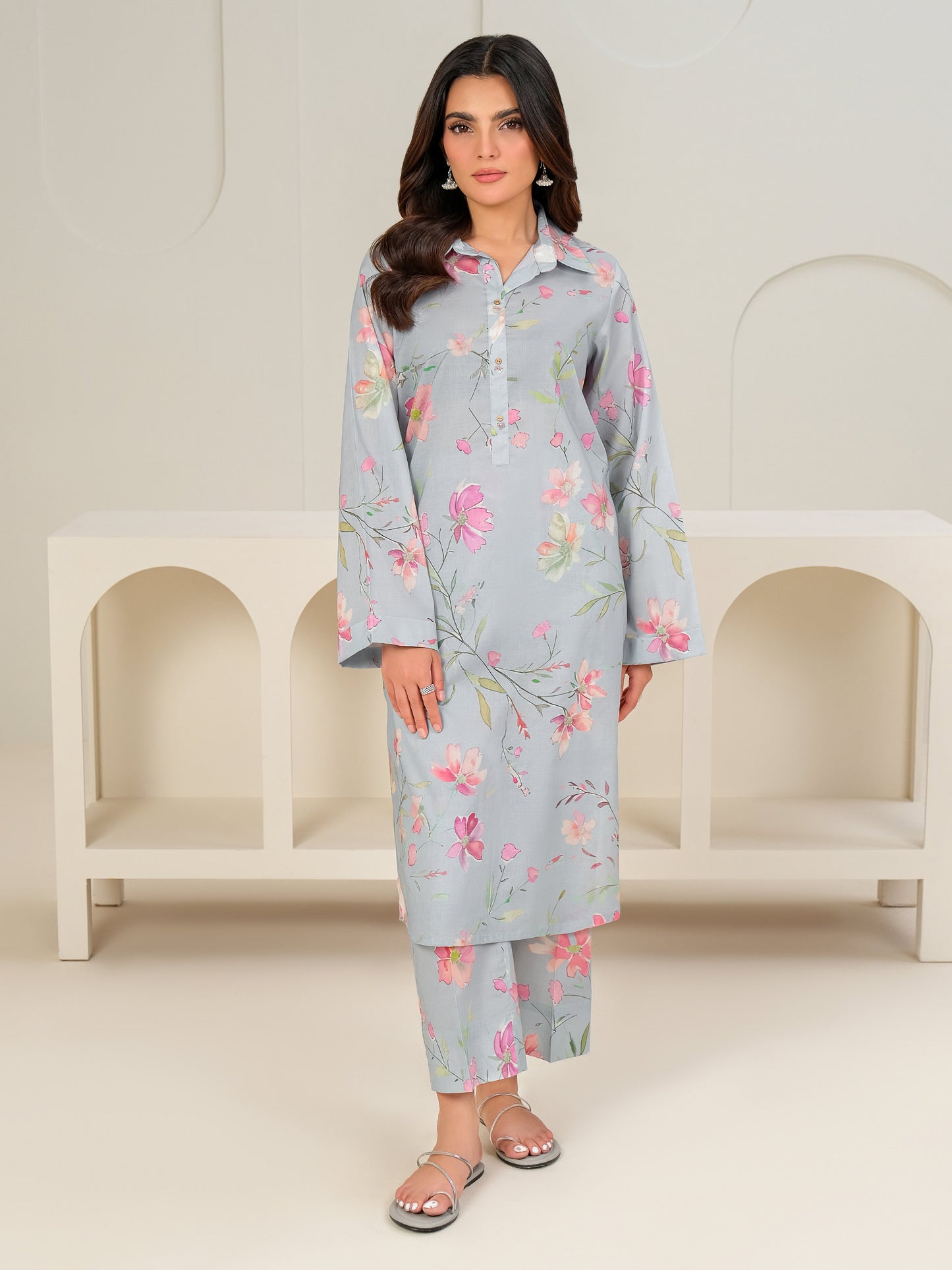 Lawn Shirt-Printed (Unstitched)