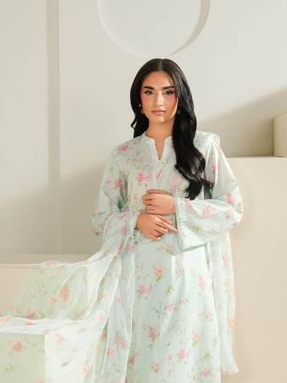 3 Piece Cambric Suit-Printed (Unstitched)