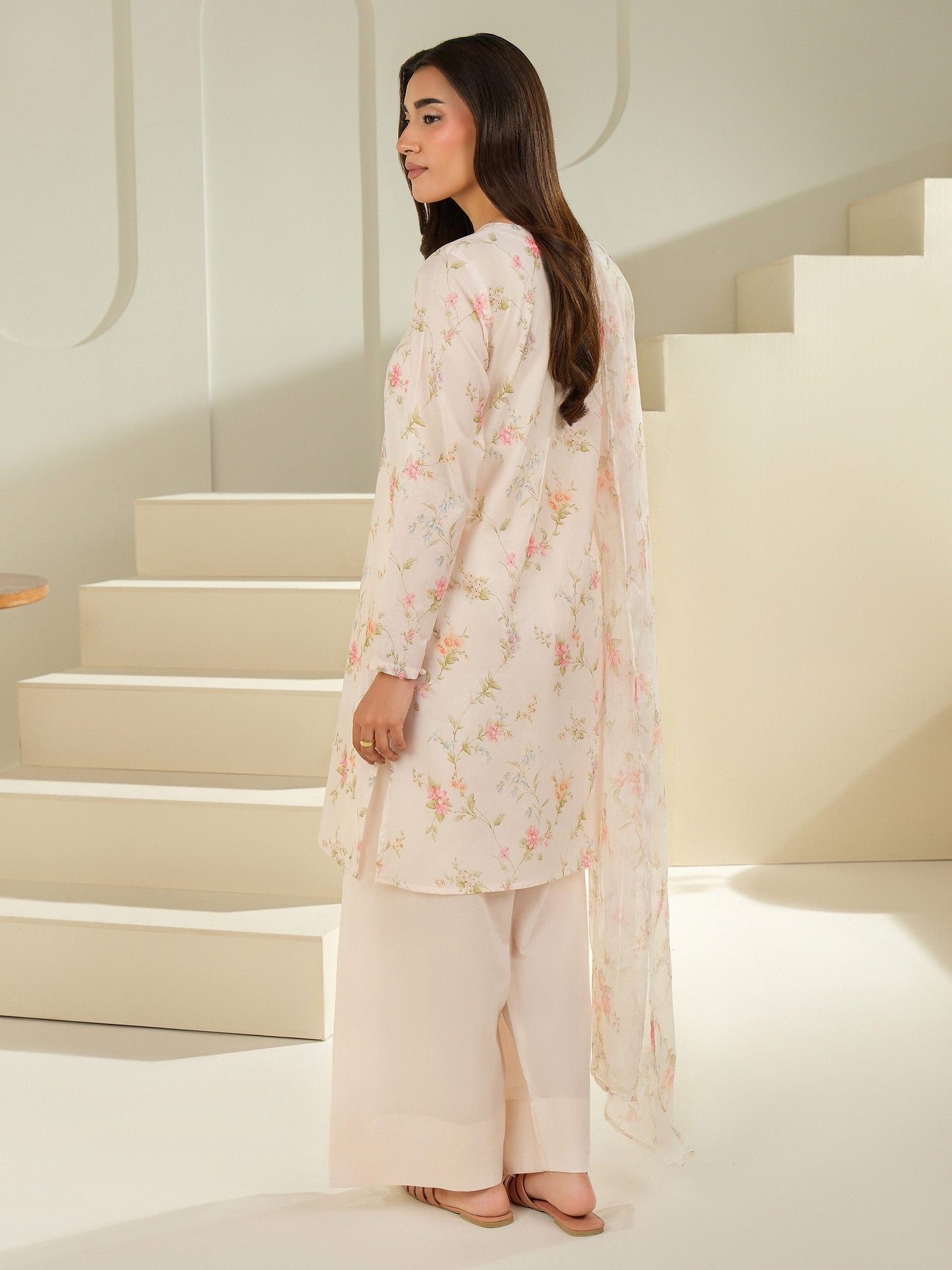 3 Piece Cambric Suit-Printed (Unstitched)