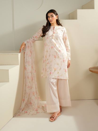 3 Piece Cambric Suit-Printed (Unstitched)