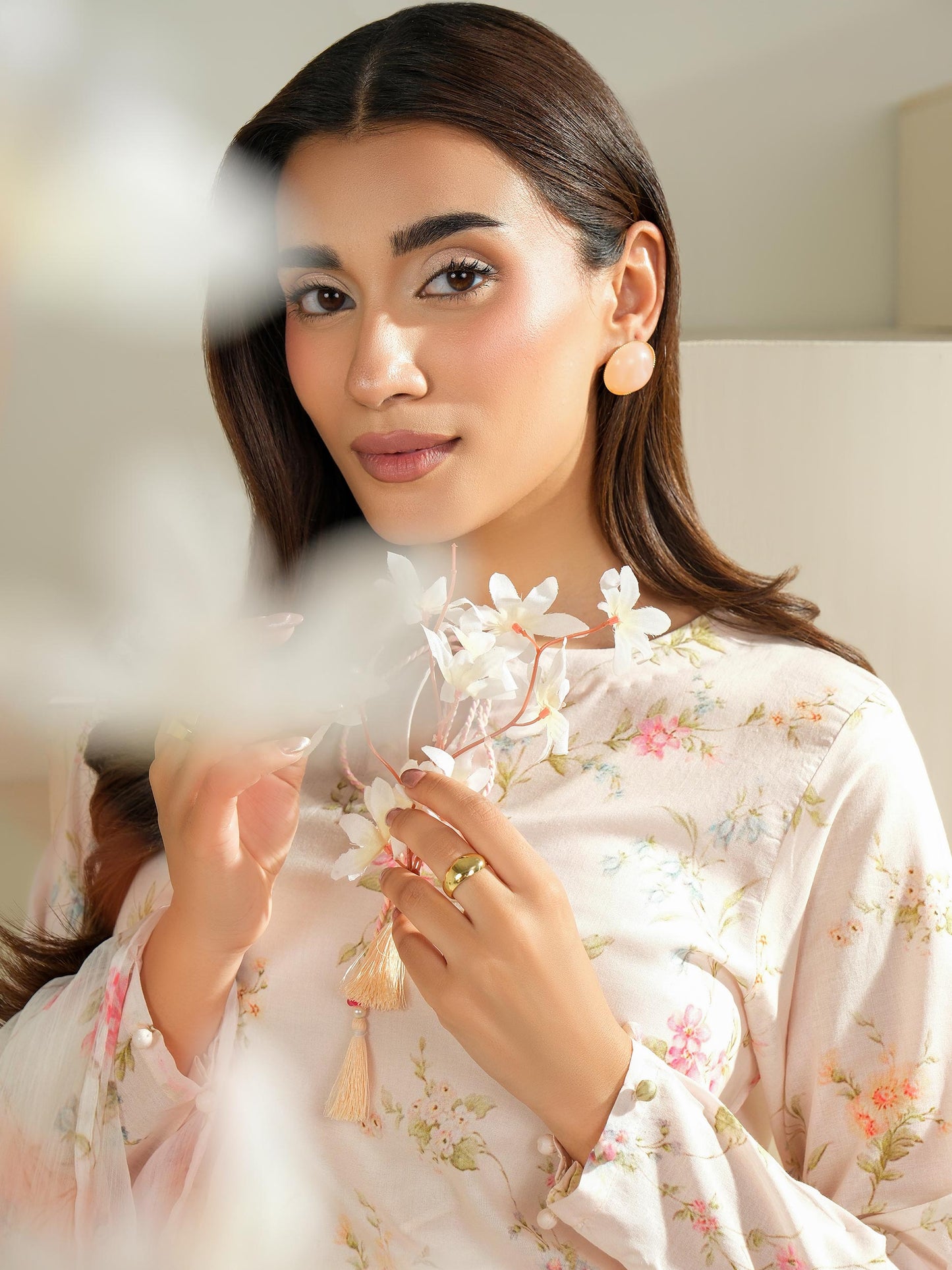 3 Piece Cambric Suit-Printed (Unstitched)