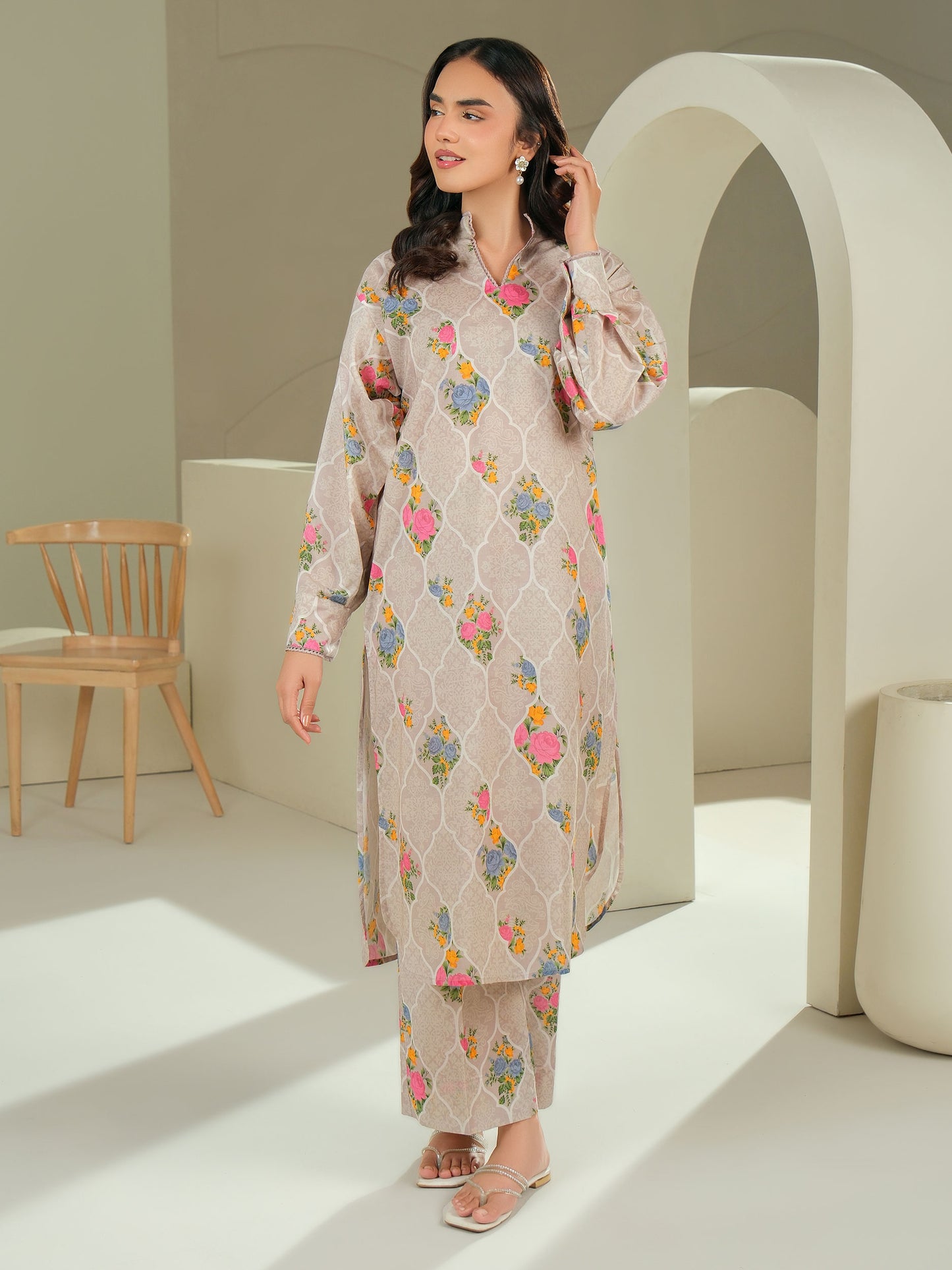 Lawn Shirt-Printed (Unstitched)