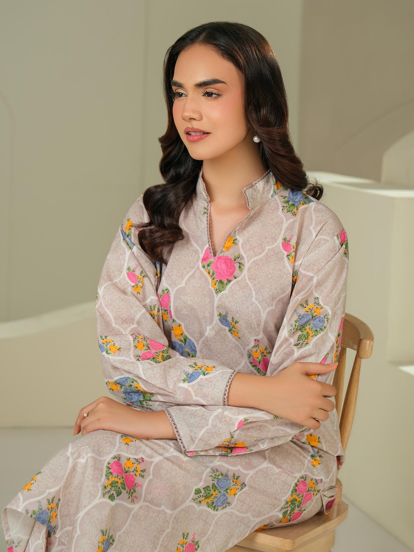 Lawn Shirt-Printed (Unstitched)