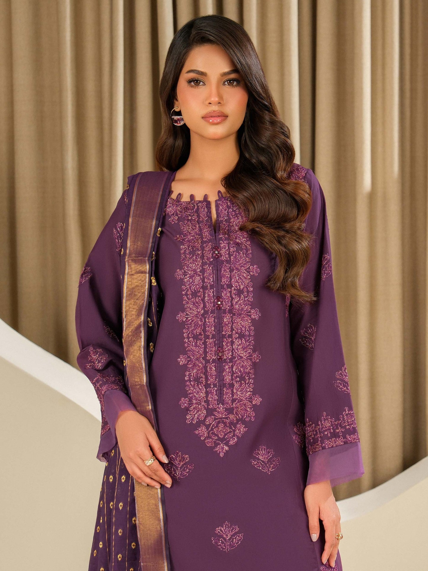 3 Piece Lawn Suit-Embroidered (Unstitched)