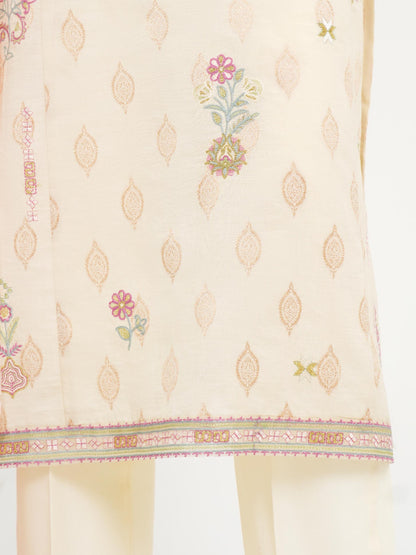 3 Piece Special Jacquard Suit-Embroidered (Unstitched)