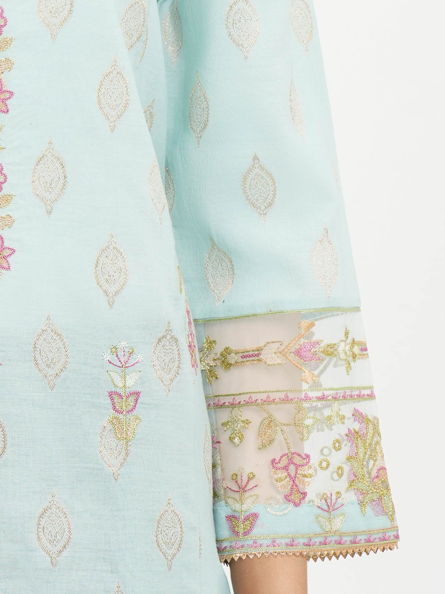 3 Piece Special Jacquard Suit-Embroidered (Unstitched)