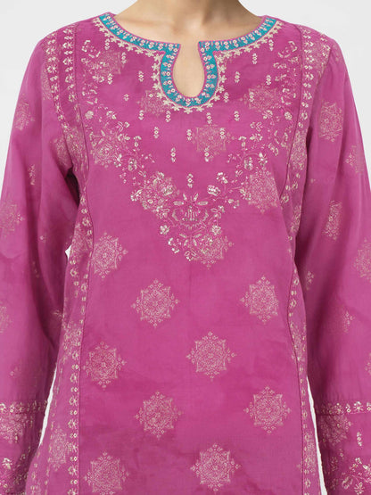 3 Piece Special Jacquard Suit- Embroidered (Unstitched)