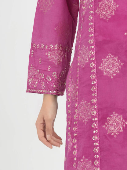 3 Piece Special Jacquard Suit- Embroidered (Unstitched)
