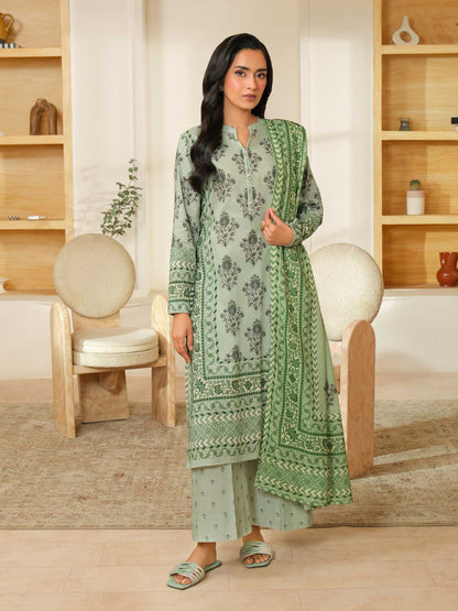 3 Piece Khaddar Suit-Printed (Unstitched)