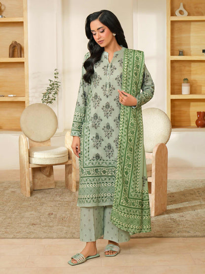 3 Piece Khaddar Suit-Printed (Unstitched)