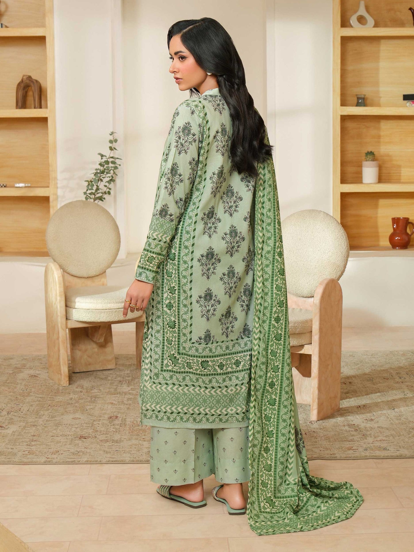 3 Piece Khaddar Suit-Printed (Unstitched)