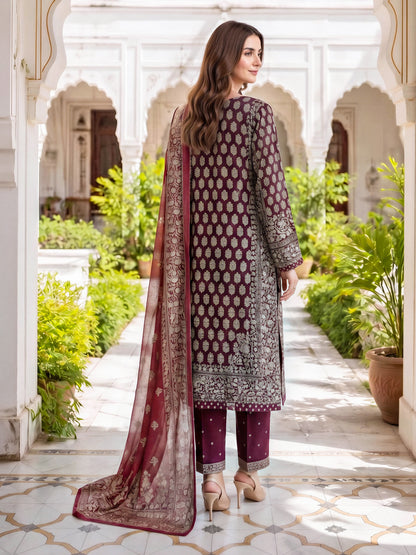 3 Piece Khaddar Suit (Unstitched)