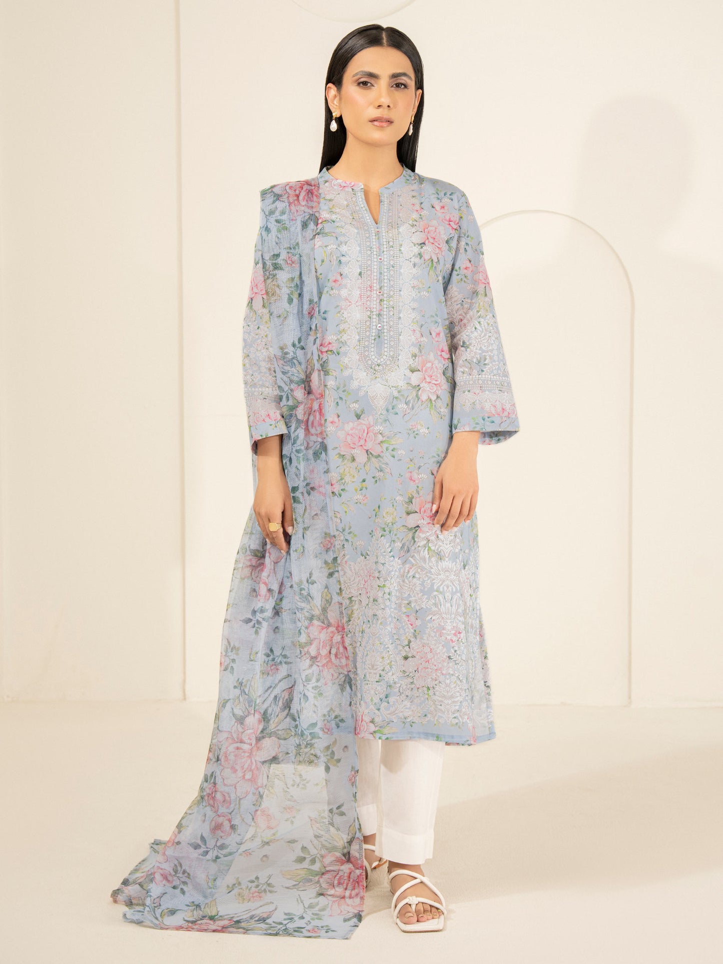 2 Piece Lawn Suit-Printed (Unstitched)