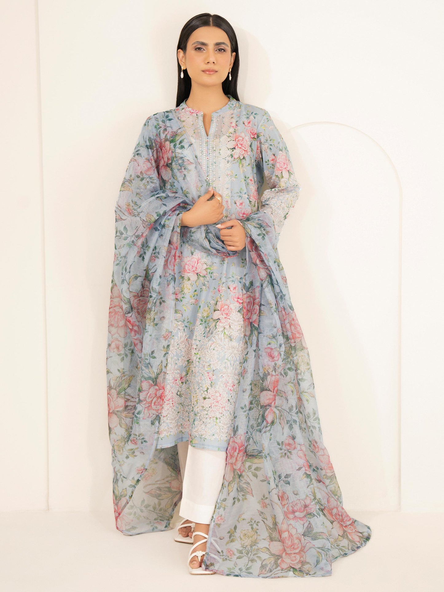2 Piece Lawn Suit-Printed (Unstitched)