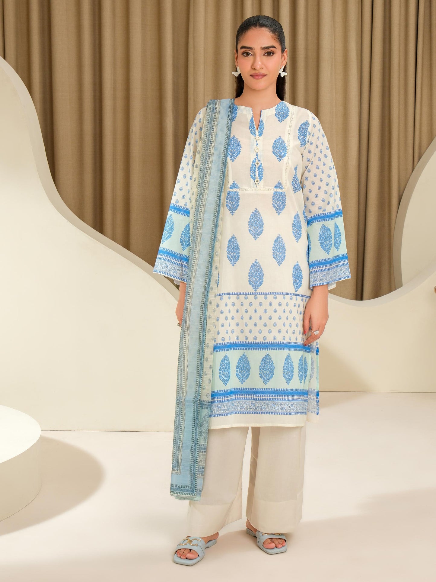 2 Piece Lawn Suit-Printed (Unstitched)