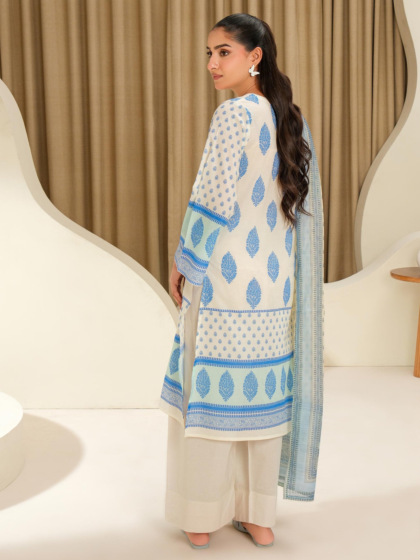 2 Piece Lawn Suit-Printed (Unstitched)