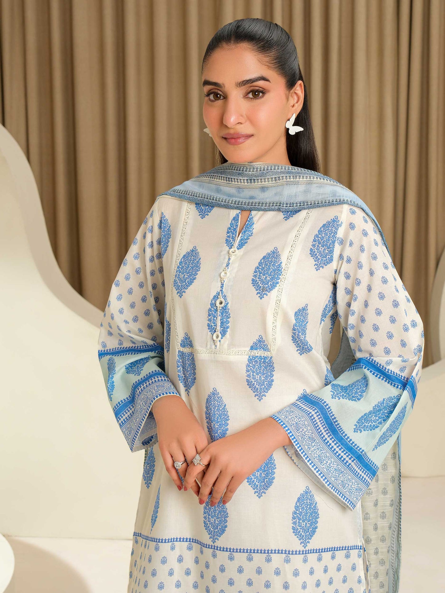 2 Piece Lawn Suit-Printed (Unstitched)
