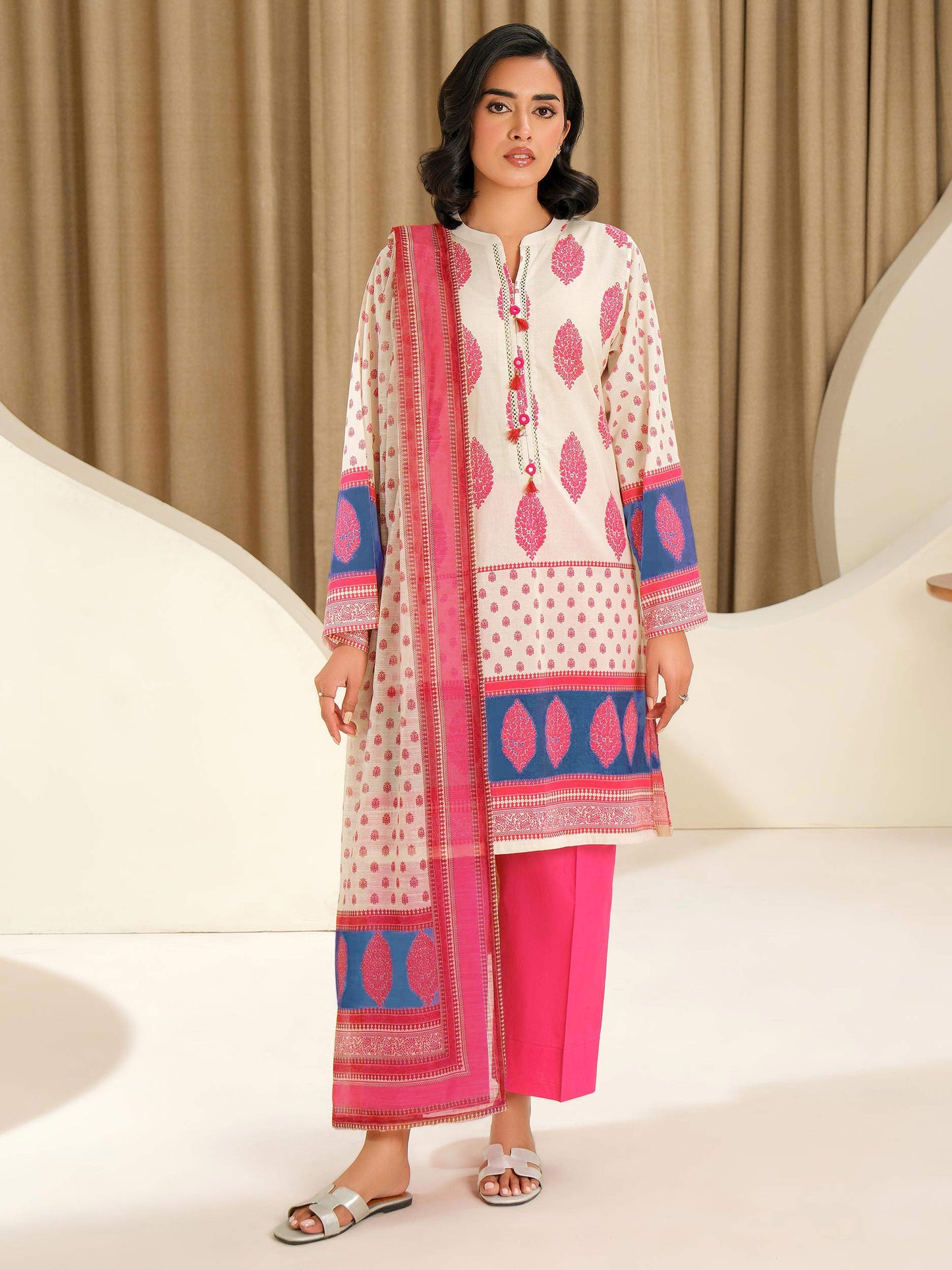 2 Piece Lawn Suit-Printed (Unstitched)