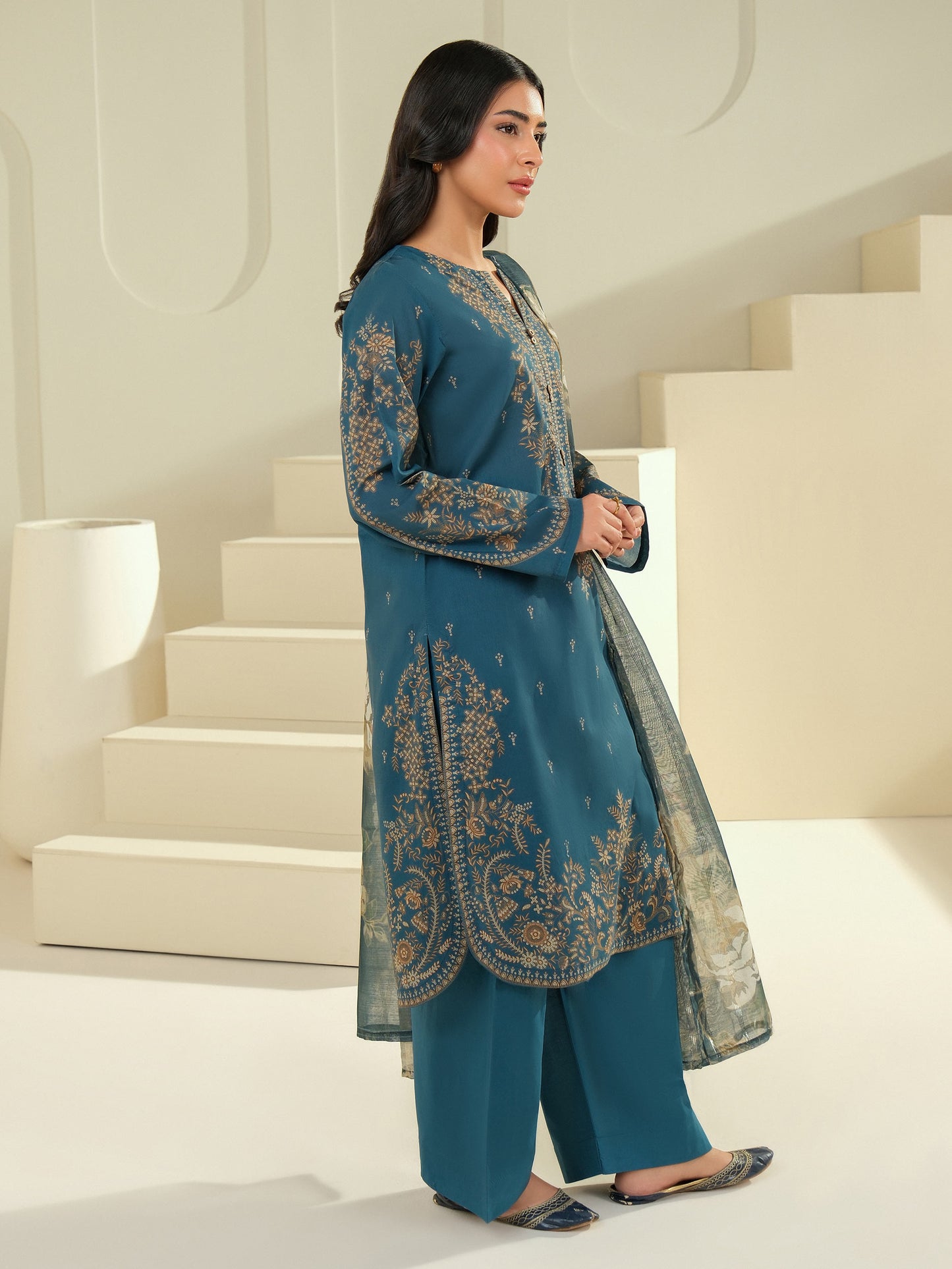 3 Piece Lawn Suit-Printed (Unstitched)