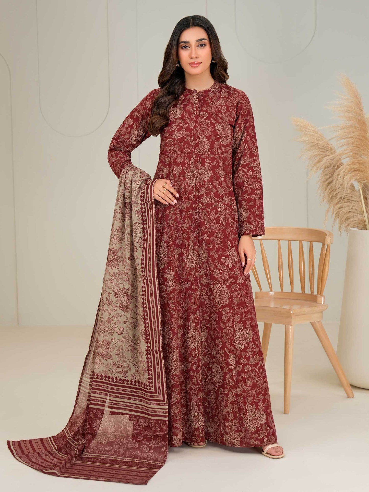 2 Piece Lawn Suit-Paste Print (Unstitched)