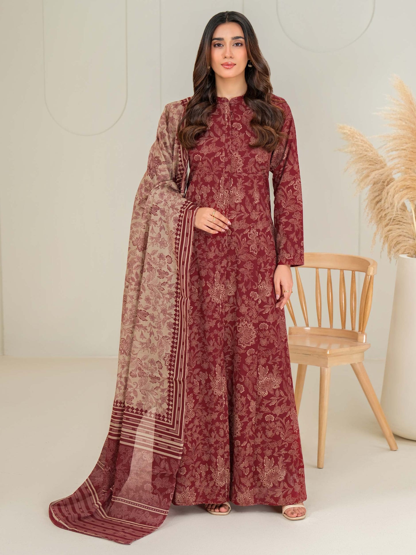 2 Piece Lawn Suit-Paste Print (Unstitched)