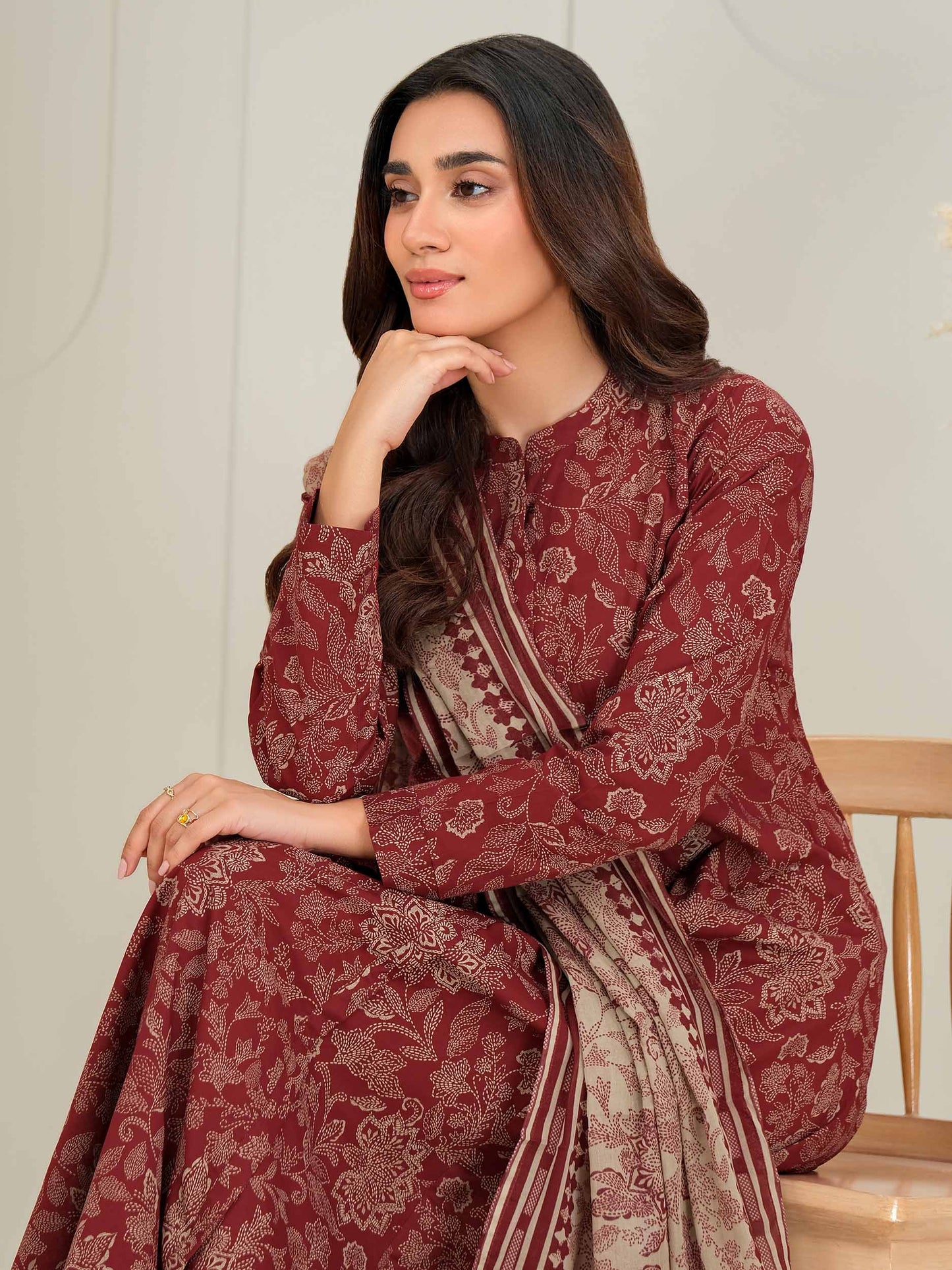 2 Piece Lawn Suit-Paste Print (Unstitched)