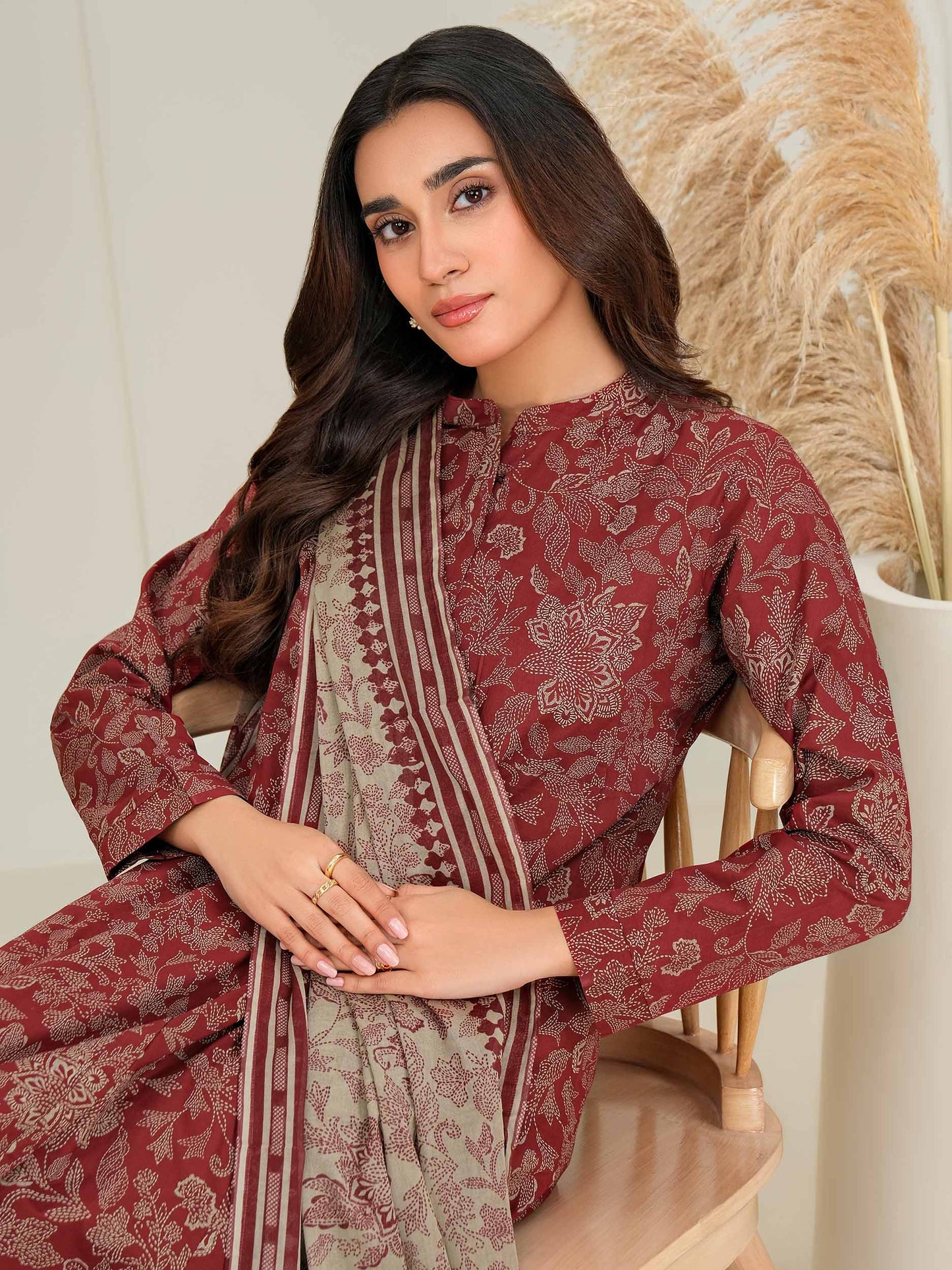 2 Piece Lawn Suit-Paste Print (Unstitched)