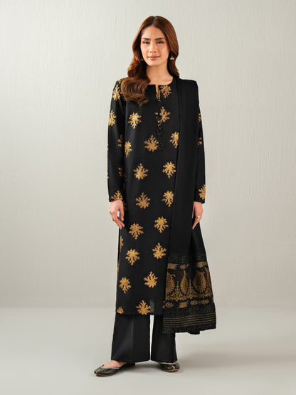 3 Piece Khaddar Paste Suit (Unstitched)
