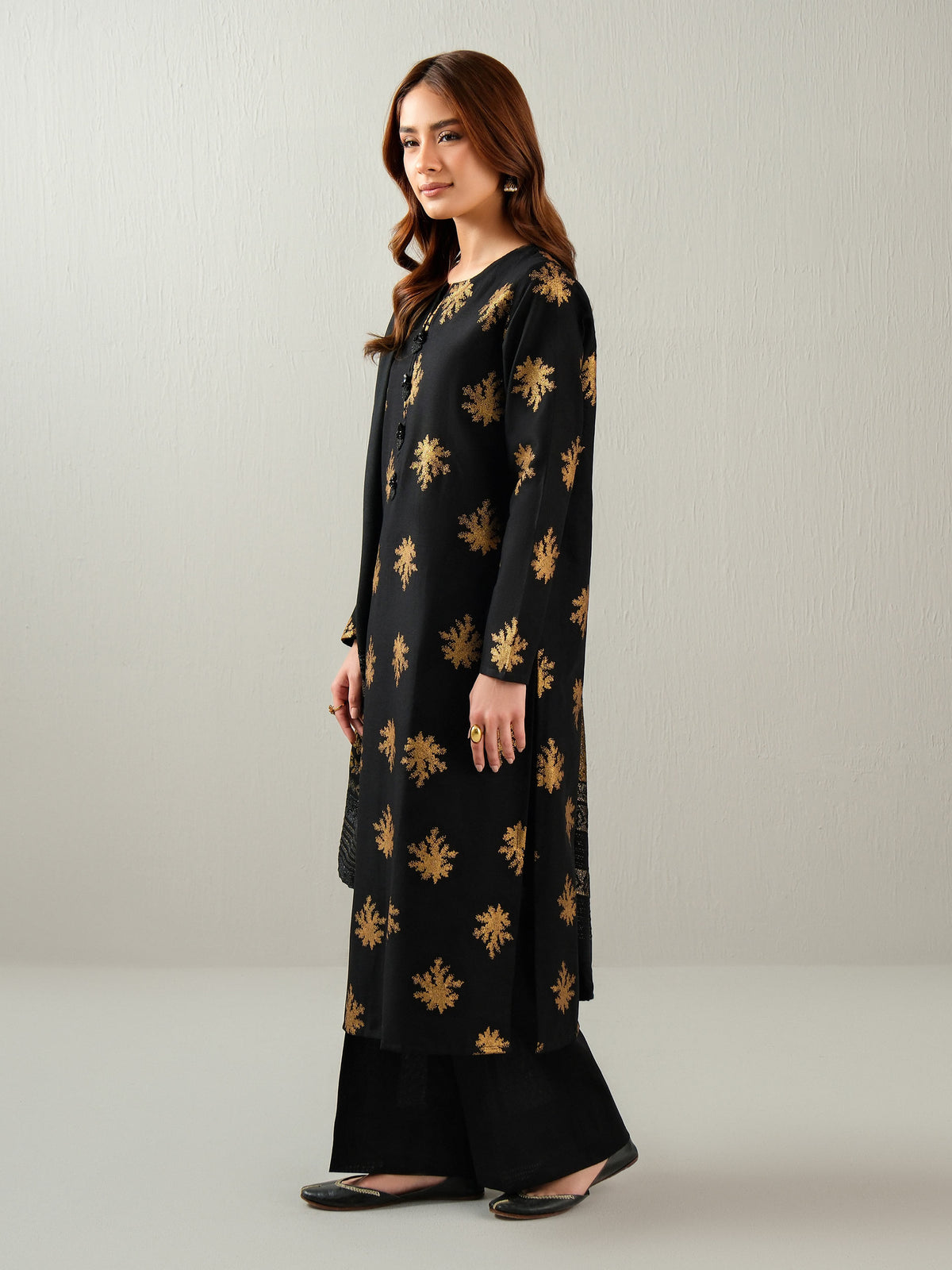3 Piece Khaddar Paste Suit (Unstitched)