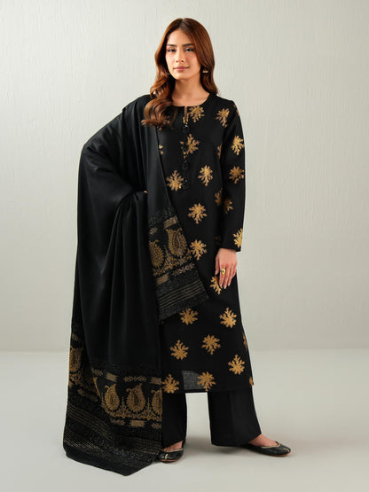3 Piece Khaddar Paste Suit (Unstitched)
