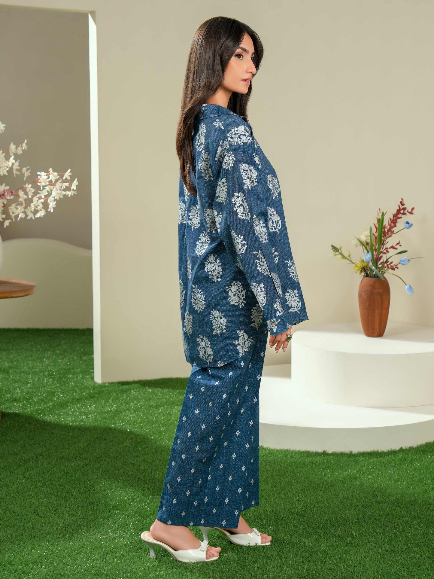 2 Piece Lawn Suit-Paste Print (Unstitched)