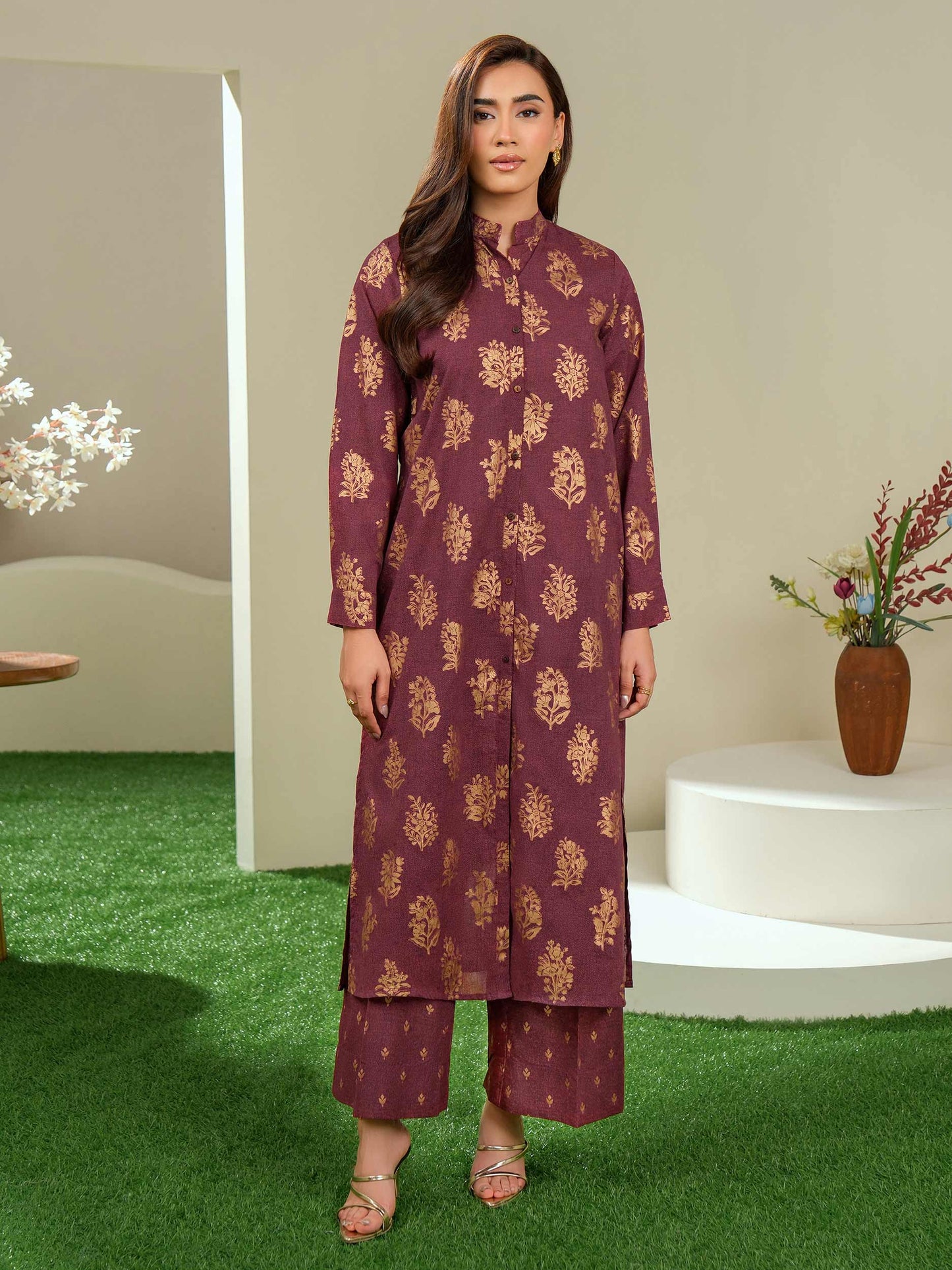 2 Piece Lawn Suit-Paste Print (Unstitched)