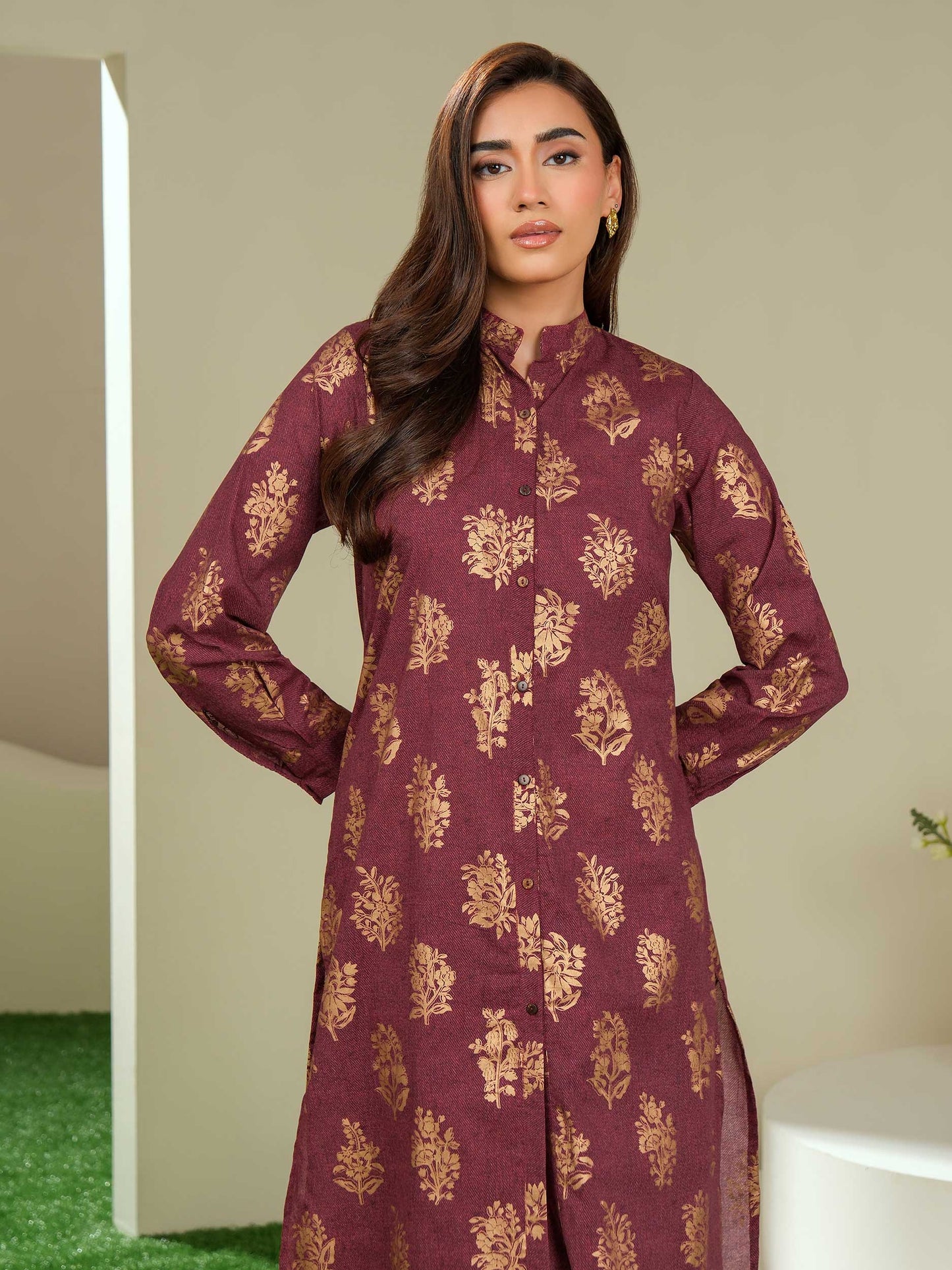 2 Piece Lawn Suit-Paste Print (Unstitched)