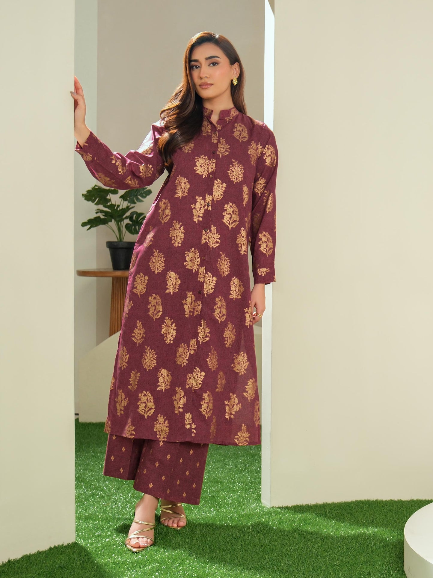 2 Piece Lawn Suit-Paste Print (Unstitched)