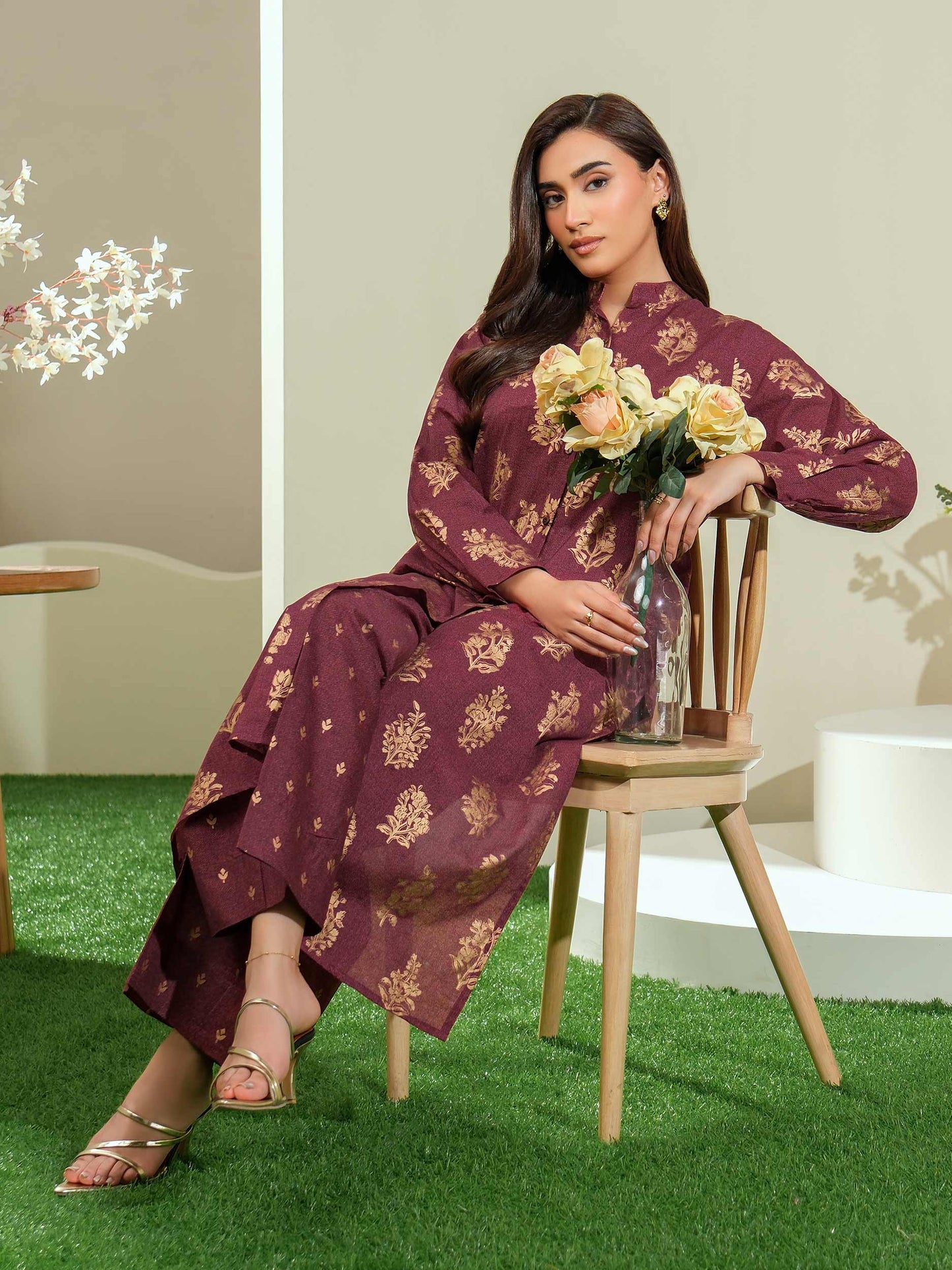 2 Piece Lawn Suit-Paste Print (Unstitched)