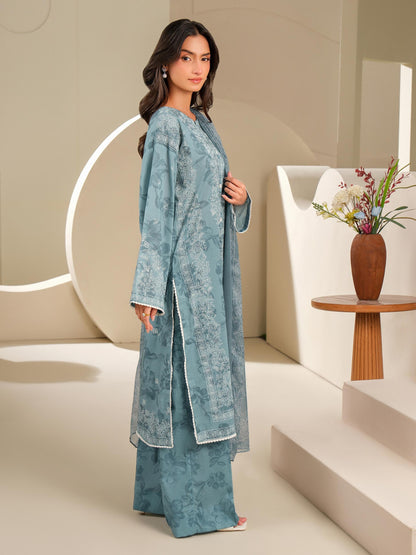 3 Piece Lawn Suit-Paste Print (Unstitched)
