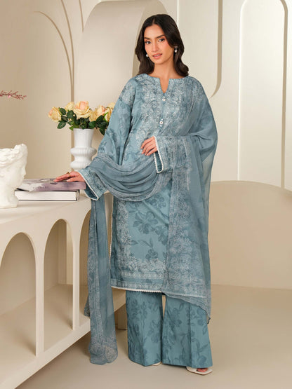 3 Piece Lawn Suit-Paste Print (Unstitched)