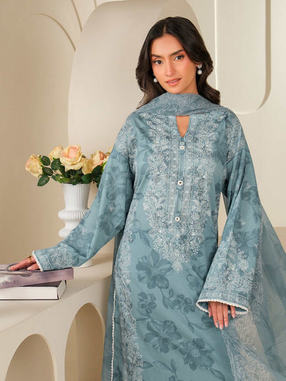 3 Piece Lawn Suit-Paste Print (Unstitched)