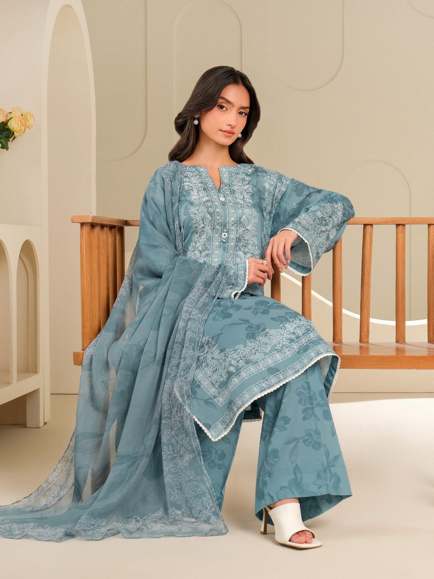 3 Piece Lawn Suit-Paste Print (Unstitched)