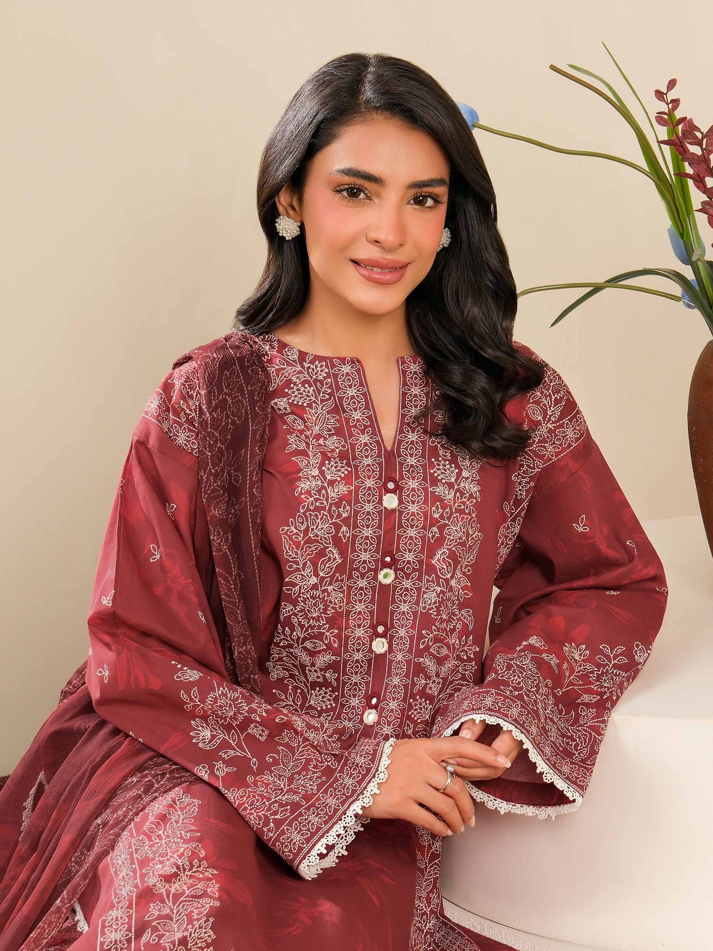 3 Piece Lawn Suit-Paste Print (Unstitched)