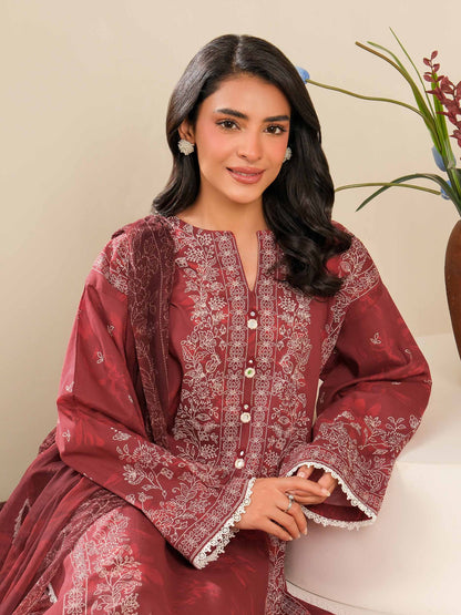 3 Piece Lawn Suit-Paste Print (Unstitched)