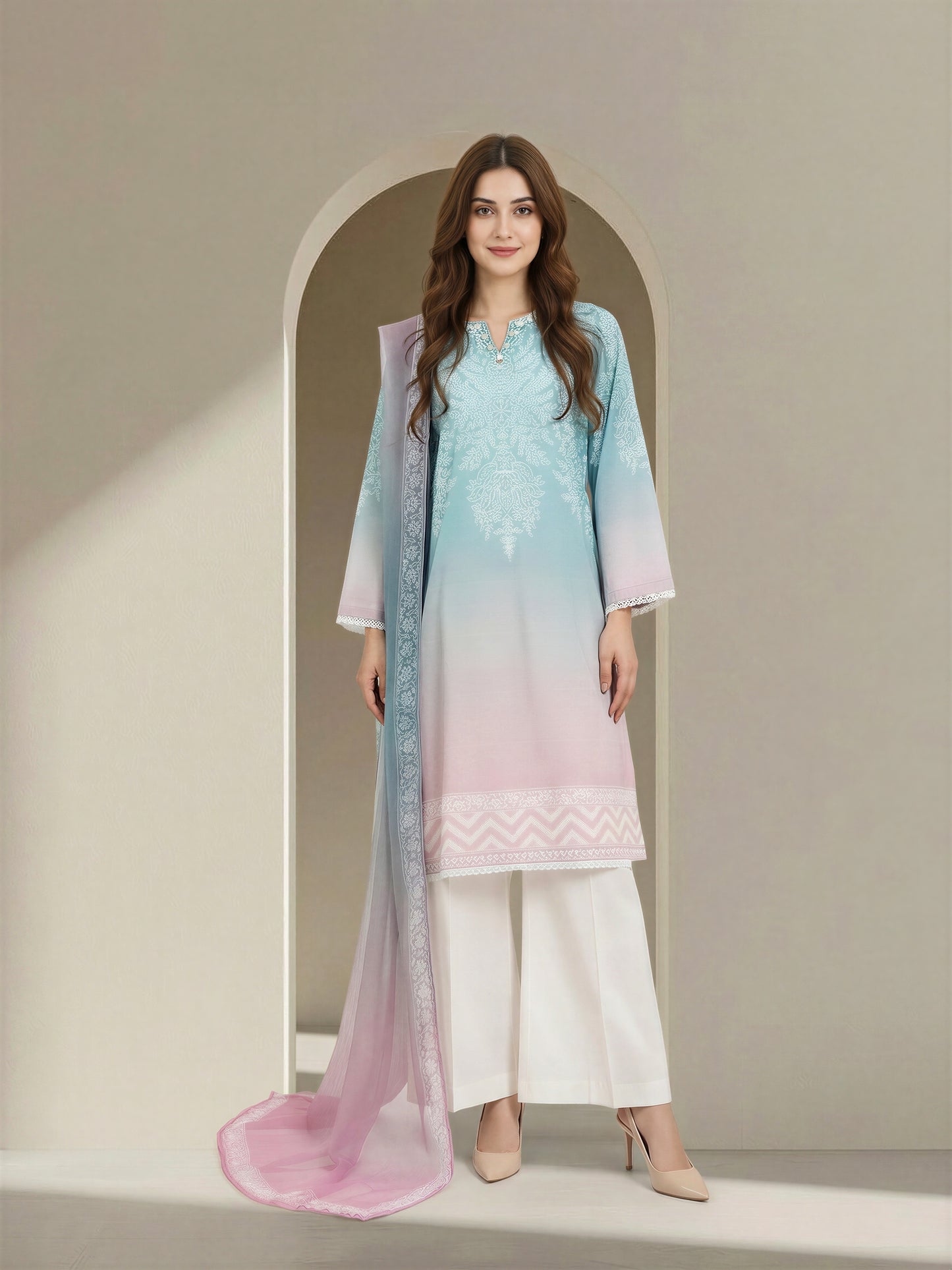 2 Piece Lawn Suit (Unstitched)