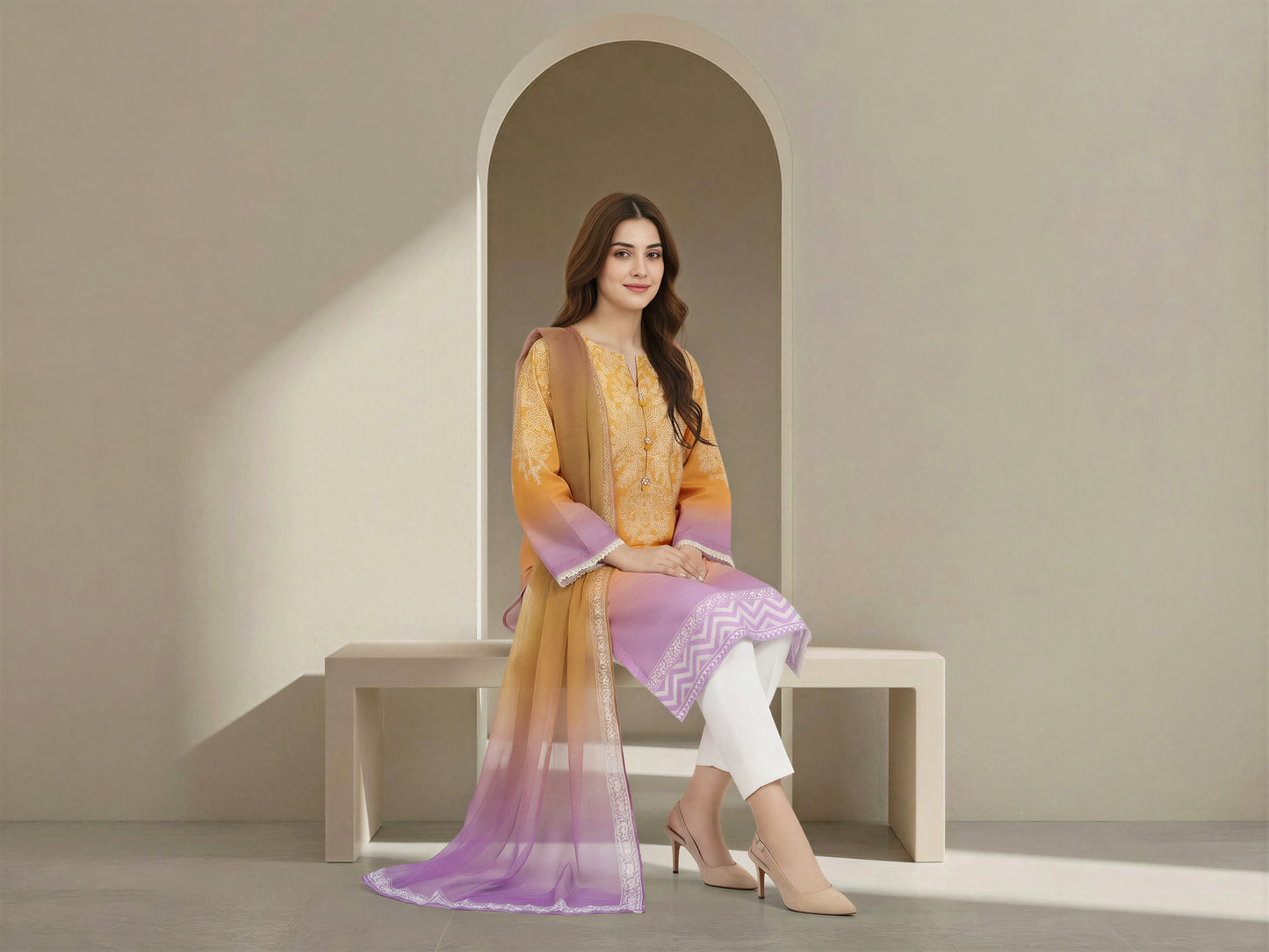 2 Piece Lawn Suit (Unstitched)