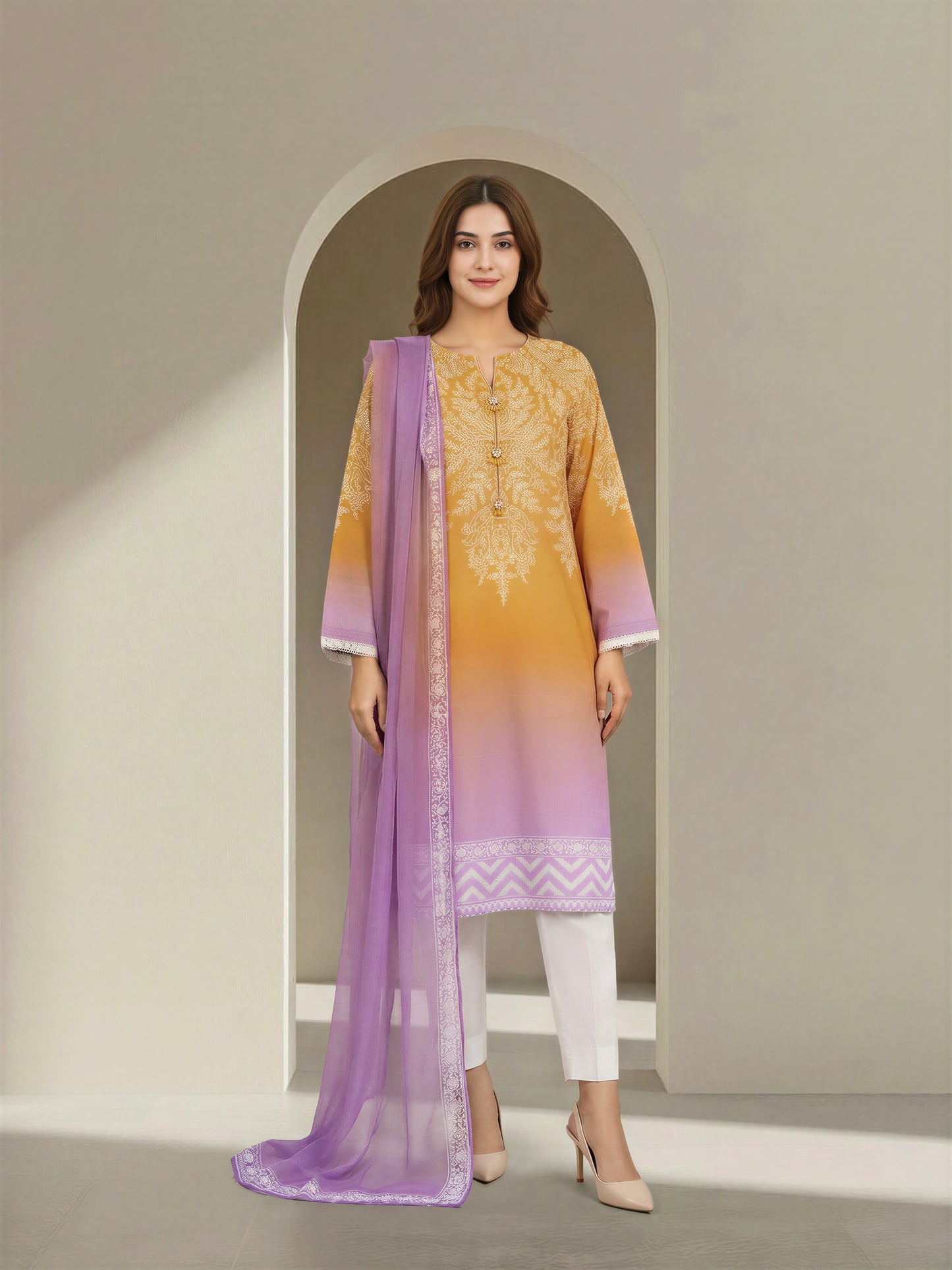 2 Piece Lawn Suit (Unstitched)