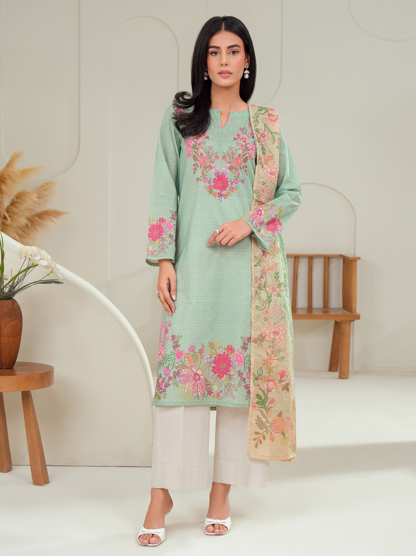 2 Piece Lawn Suit-Printed (Unstitched)