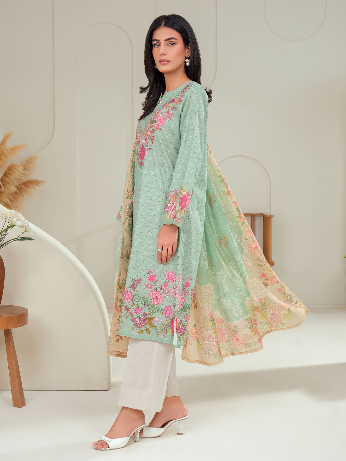 2 Piece Lawn Suit-Printed (Unstitched)